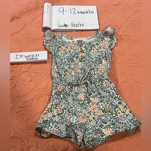 Baby floral spring romper